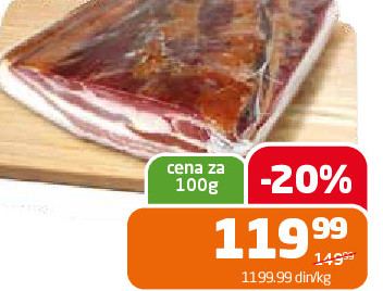Suva svinjska slanina Franca