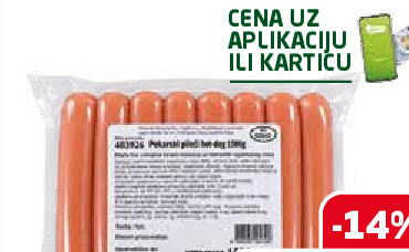 Hot dog Perutnina pileći pekarski