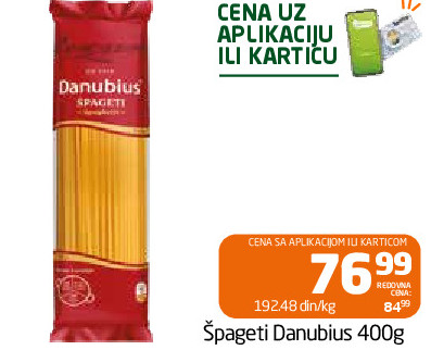 Špageti Danubius 400g