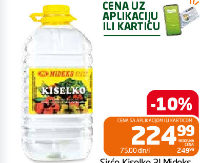 Sirće Kiselko 31 Mideks
