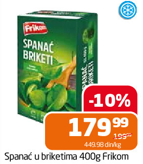 Spanać u briketima 400g