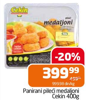 Panirani pileći medaljoni 400g