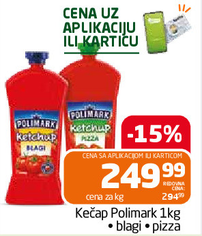 Kečap Polimark 1kg • blagi • pizza