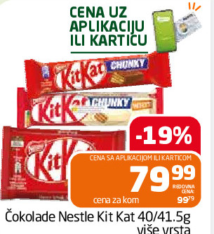 Čokolade Nestle Kit Kat