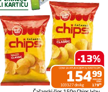 Čačanski čips 150g Chips Way