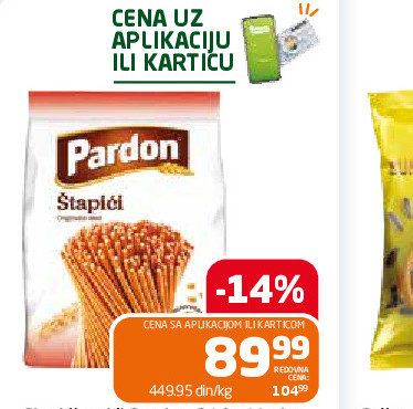 Slani štapići Pardon 210g Marbo