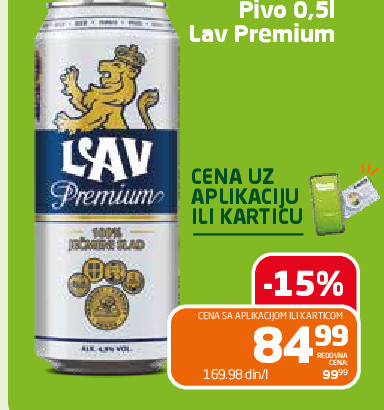 Pivo 0,51 Lav Premium