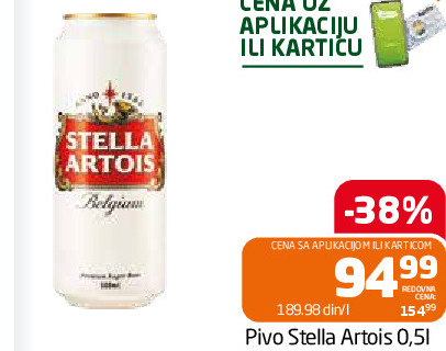 Pivo Stella Artois 0,51