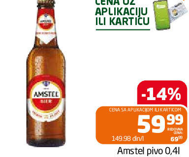 Amstel pivo 0,41