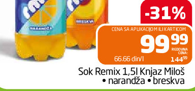 Sok Remix 1,51 Knjaz Miloš • narandža breskva
