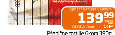 Pšenične tortilje 6kom 390g