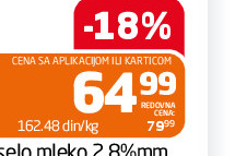 Kiselo mleko 2.8%mm Dr Milk 400g