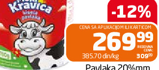 Pavlaka 20%mm Moja Kravica 700g Imlek