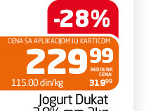 Jogurt Dukat 2,8% mm 2kg