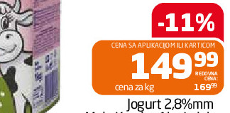 Jogurt 2,8%mm Moja Kravica 1kg Imlek