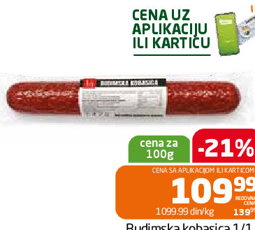 Budimska kobasica 1/1