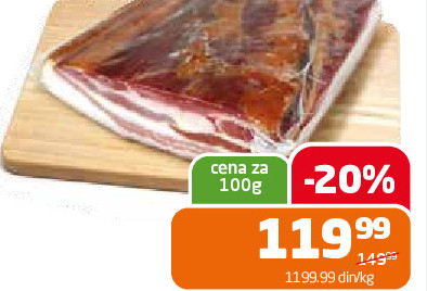 Suva svinjska slanina Franca
