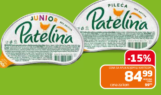 Pašteta Patelina bez aditiva 60g Neoplanta