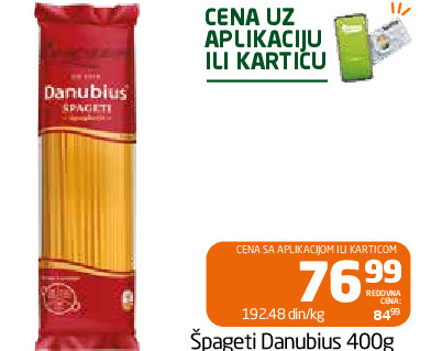 Špageti Danubius 400g