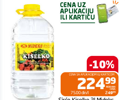 Sirće Kiselko 3l