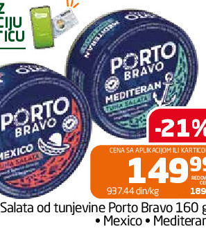 Salata od tunjevine Porto Bravo 160 g