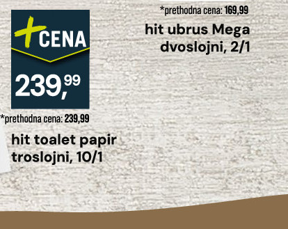hit toalet papir troslojni