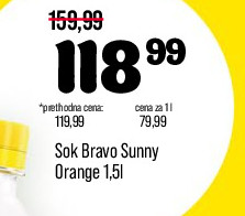 Sok Bravo Sunny Orange 1,5l