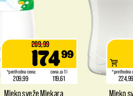 Mleko sveže Mlekara Subotica