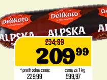 Salama Alpska mini Delikato 350g