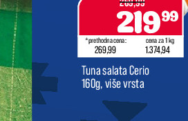 Tuna salata Cerio 160g, više vrsta