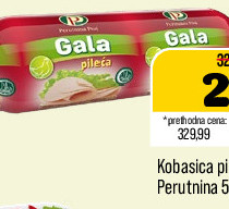 Kobasica pileća Gala Perutnina 500g