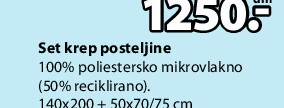 Set kreр posteljine