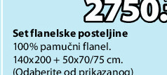 Set flanelske posteljine