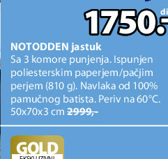 NOTODDEN jastuk