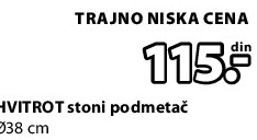 HVITROT stoni podmetač