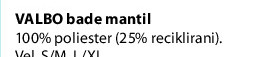 VALBO bade mantil
