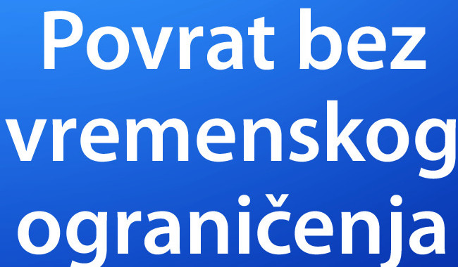 Povrat bez vremenskog ograničenja