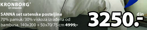 SANNA set satenske posteljine