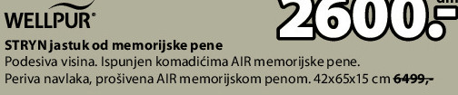 STRYN jastuk od memorijske pene