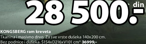KONGSBERG ram kreveta