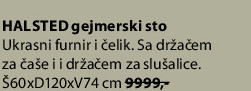 HALSTED gejmerski sto