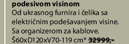 SVANEKE radni sto sa podesivom visinom