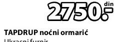 TAPDRUP noćni ormarić