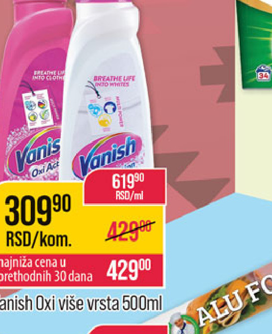 Vanish vrste 500ml