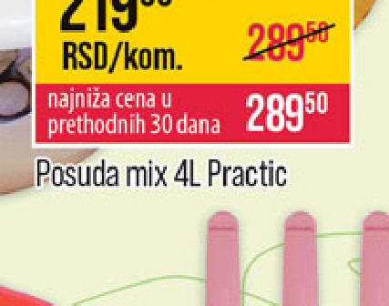 Posuda mix 4L Practic