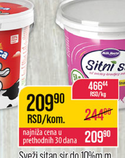 Sito sir do 10% m.m.