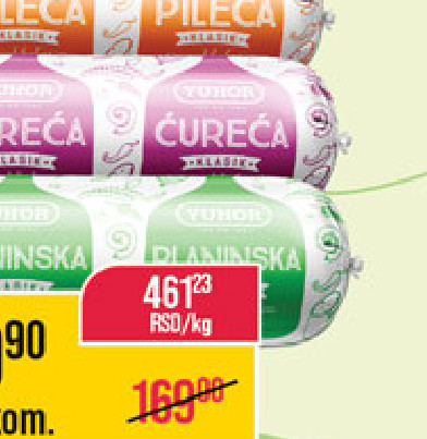 Yuhor kobasica 325g više vrsta