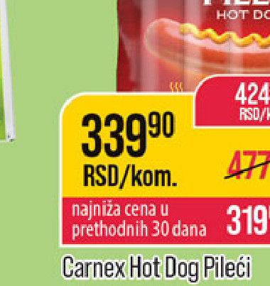 Carnex Hot Dog Pileći