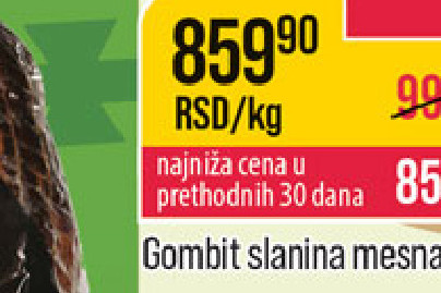 Gomili slanina mesnata