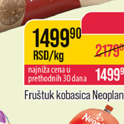Frutskok Kobasica Neoplanta